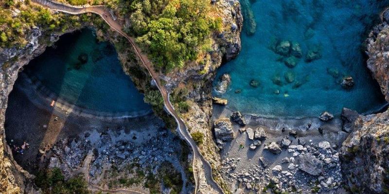 San Nicola Arcella, natura selvaggia a picco sul mare