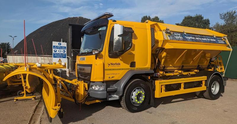 Gritters hit Norfolk roads amid snow weather warning