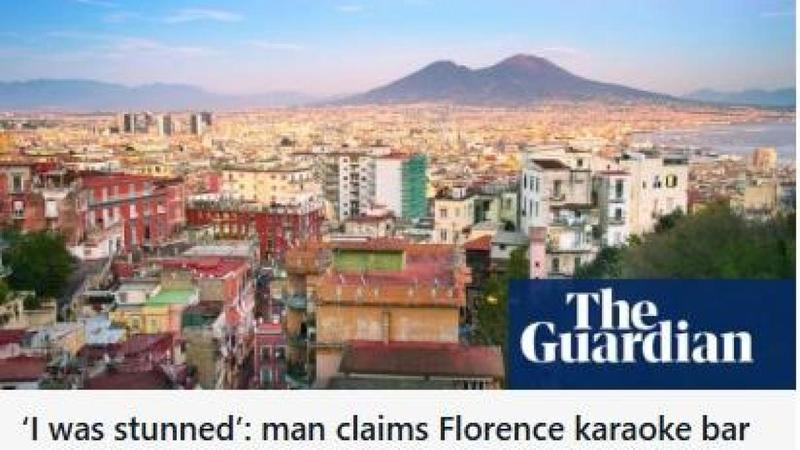 Â«A Firenze mi hanno vietato di cantare in napoletanoÂ»:Â  The Guardian torna sul casoÂ âE Borrelli: i loro tifosi razzisti