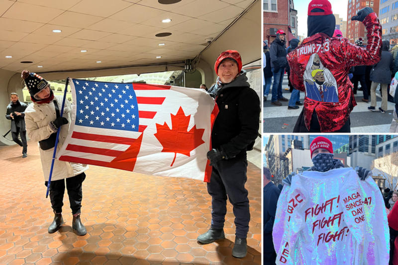 Head wounds, freezing temps — nothing stopped Trump super fans from getting to his inauguration