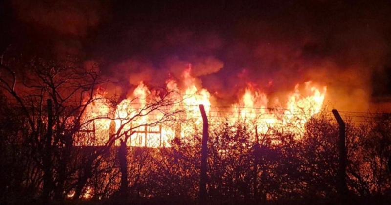 Huge blaze breaks out at derelict factory