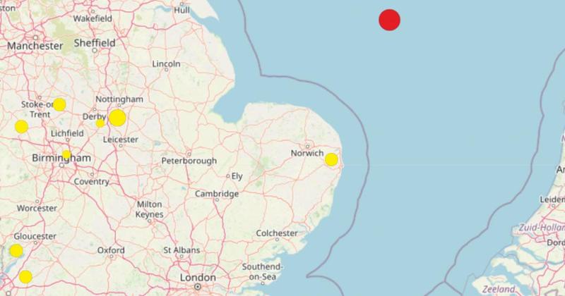 People woken from sleep as earthquake recorded off Norfolk coast