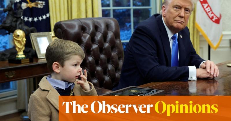 Elon Musk’s four-year-old son blended in perfectly in the Oval Office with all the other bogeymen