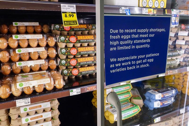 Grocery stores impose egg limits as prices soar and supplies shrink