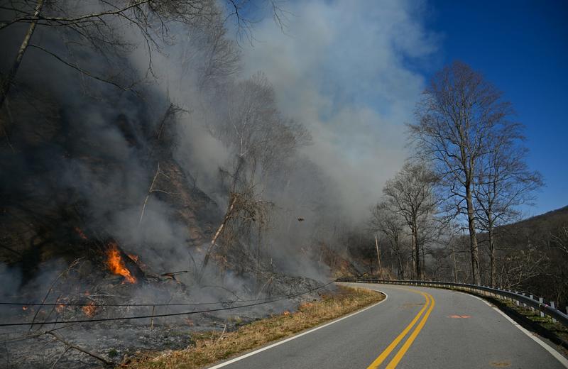 Carolina wildfires followed months of weather whiplash, from drought to hurricane-fueled floods and back to drought